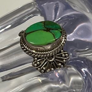 Sterling Silver Gaspeite Ring